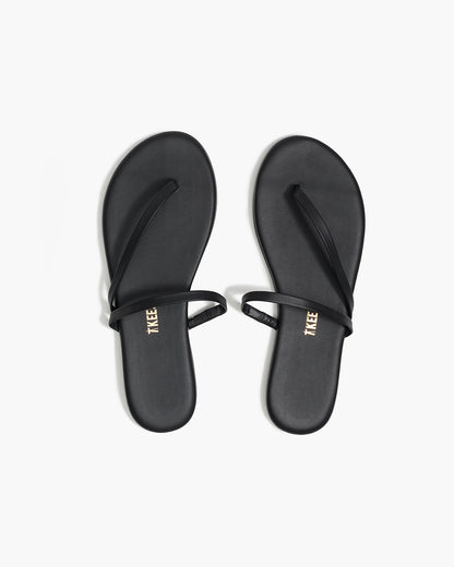 Sarit Leather Sandals in Sable - TKEES