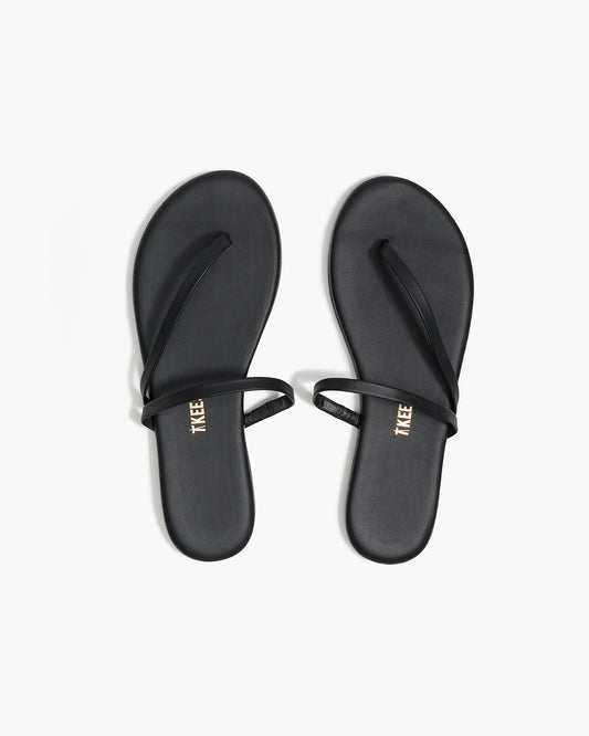 Sarit Leather Sandals in Sable - TKEES