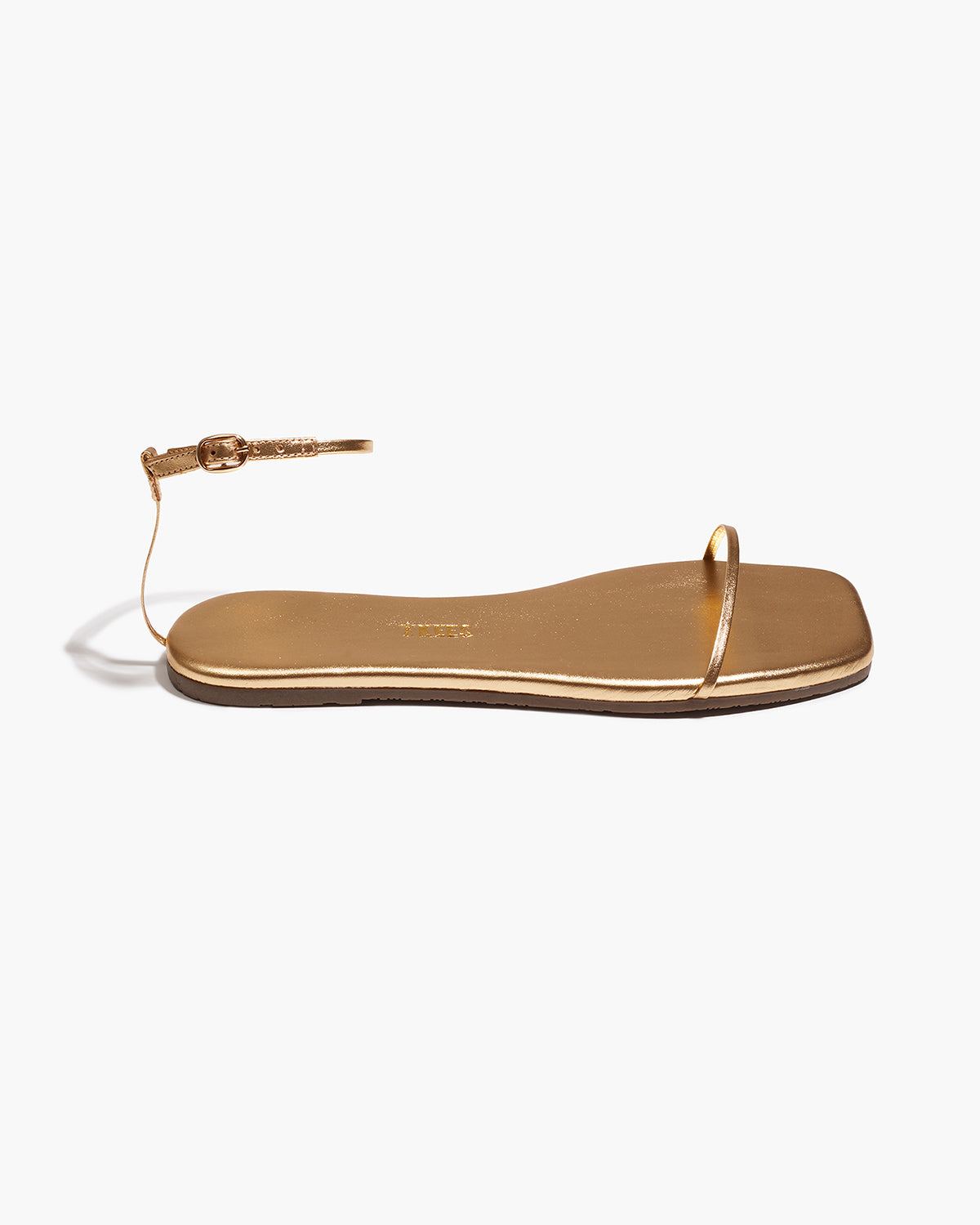 Square Toe Twiggy Leather Sandals in Blink - TKEES