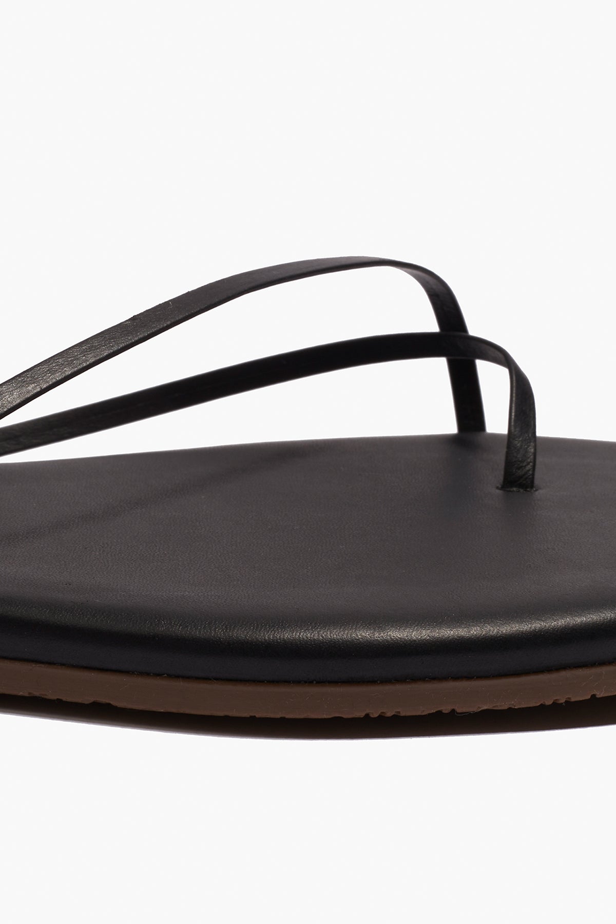 Square Toe Millie Leather Sandals in Sable - TKEES