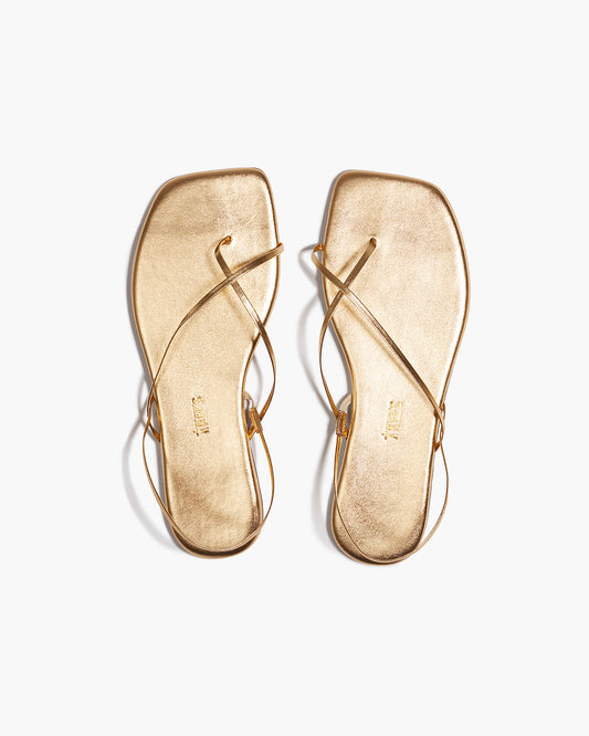 Square Toe Millie Leather Sandals in Blink - TKEES