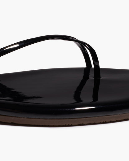 Square Toe Millie Leather Sandals in Licorice - TKEES
