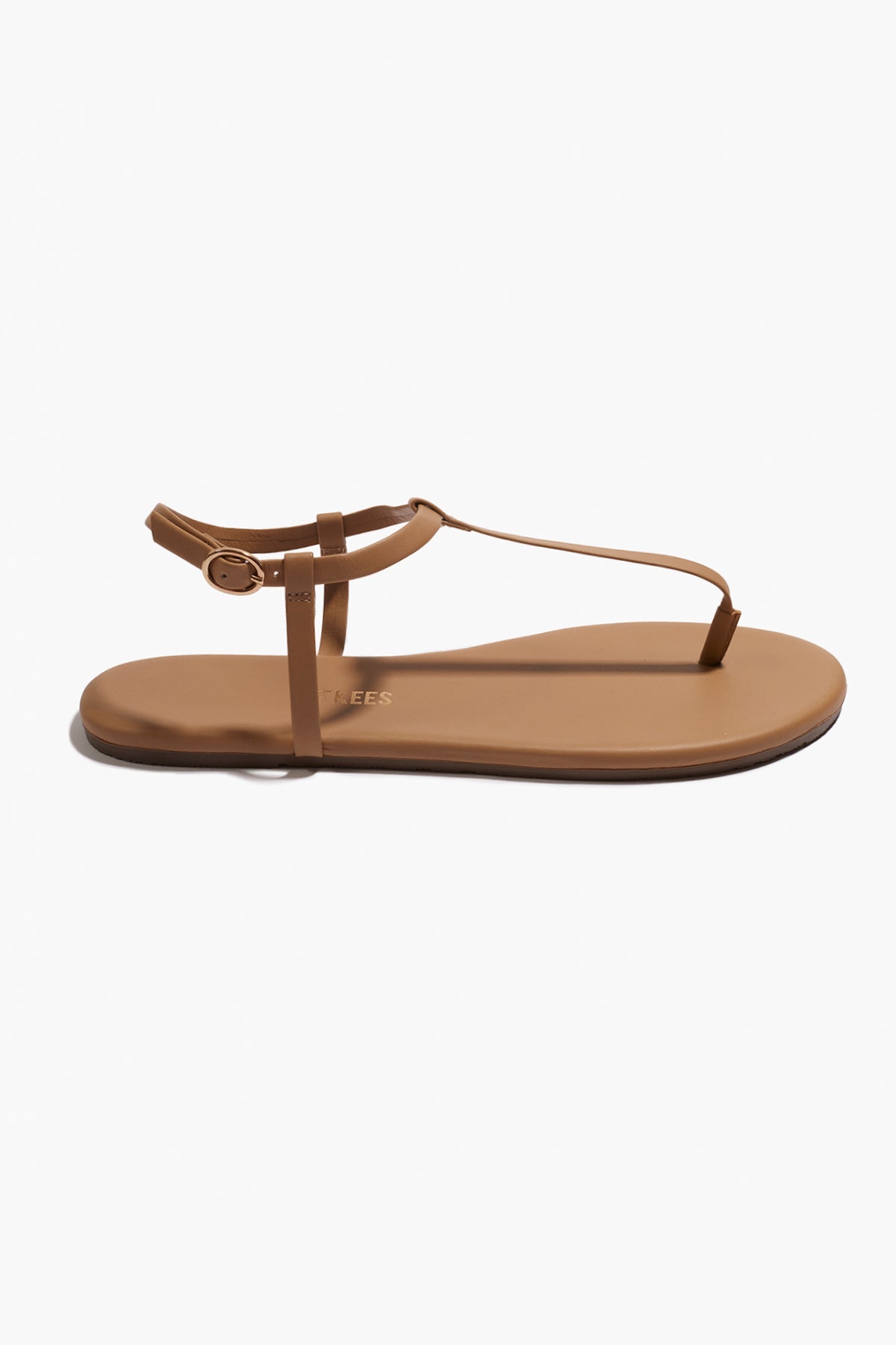 Mariana Leather Sandals in Cocobutter - TKEES