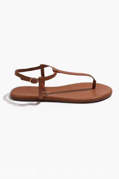 Mariana Leather Sandals in Au Naturale - TKEES