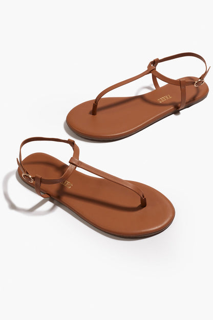 Mariana Leather Sandals in Au Naturale - TKEES