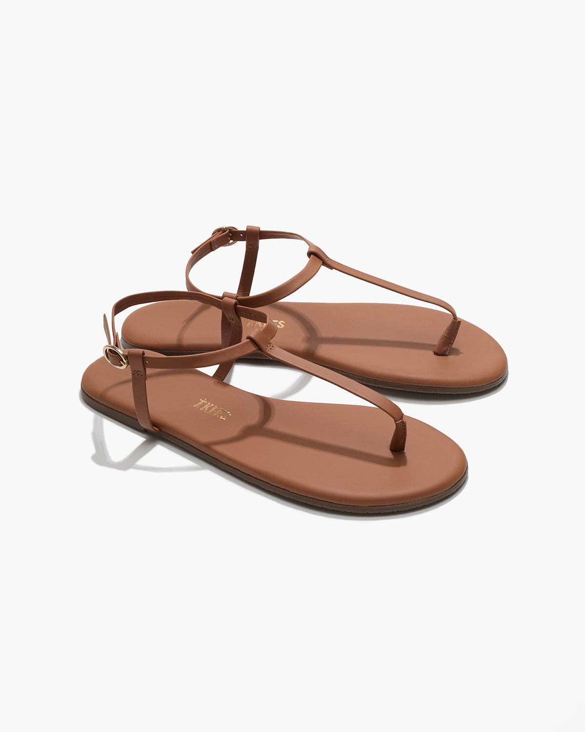 Mariana Leather Sandals in Au Naturale - TKEES