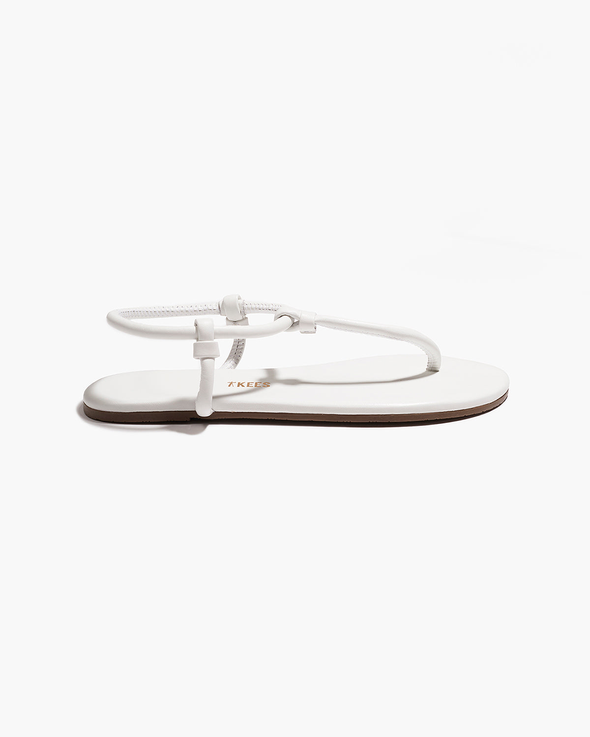 Tubular Mariana Leather Sandals in White - TKEES