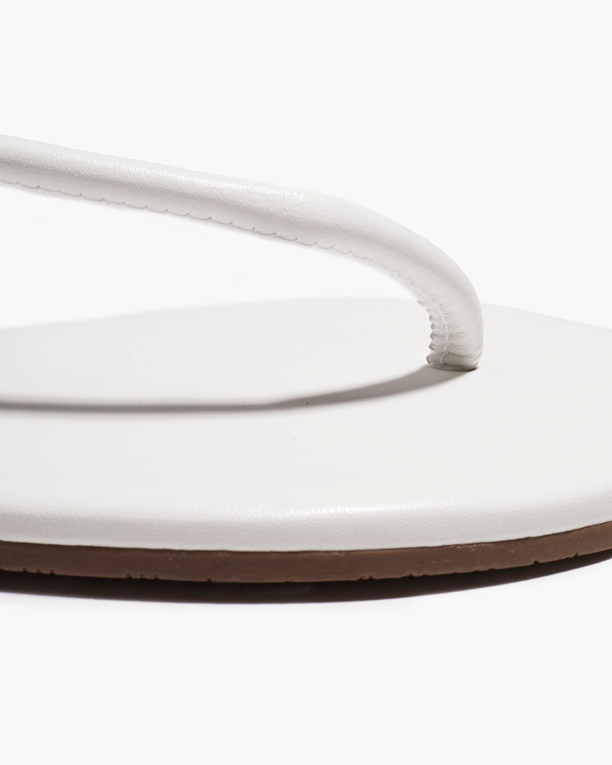 Tubular Mariana Leather Sandals in White - TKEES