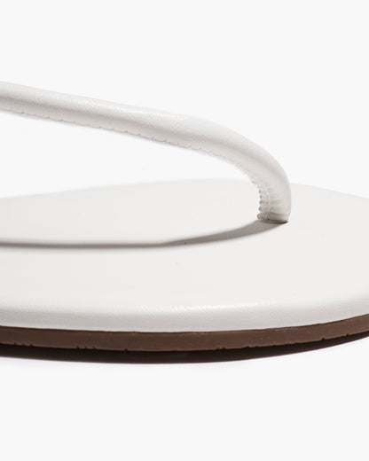 Tubular Mariana Leather Sandals in White - TKEES