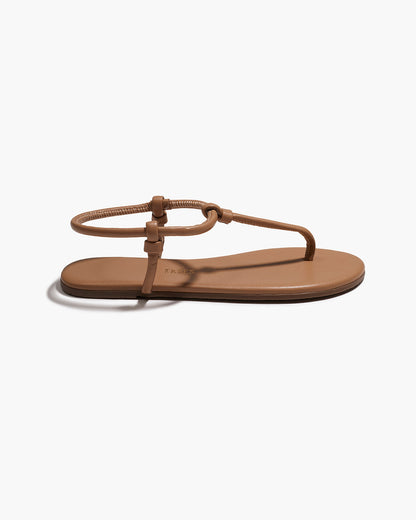 Tubular Mariana Leather Sandals in Cocobutter - TKEES