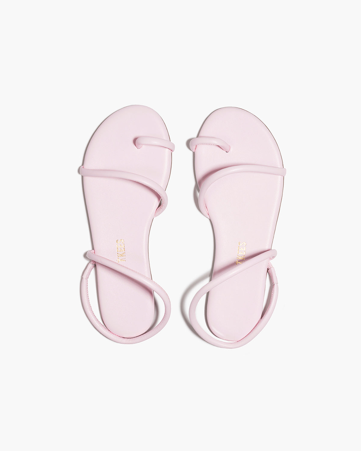 Tubular Mia Napa Leather Sandals in Powder Pink - TKEES