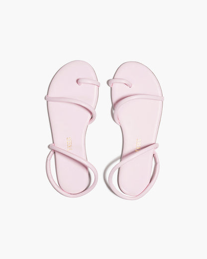 Tubular Mia Napa Leather Sandals in Powder Pink - TKEES