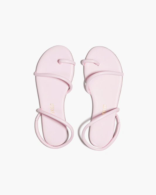Tubular Mia Napa Leather Sandals in Powder Pink - TKEES