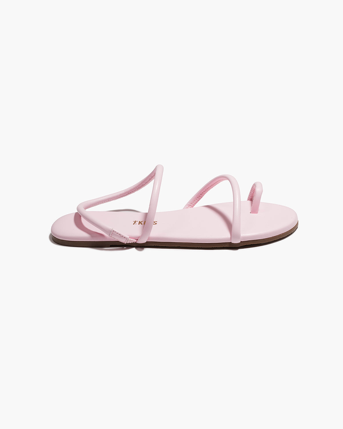 Tubular Mia Napa Leather Sandals in Powder Pink - TKEES