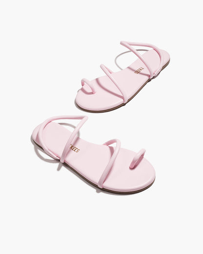 Tubular Mia Napa Leather Sandals in Powder Pink - TKEES