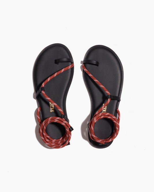 Phoenix Rope Sandals in Clay - TKEES