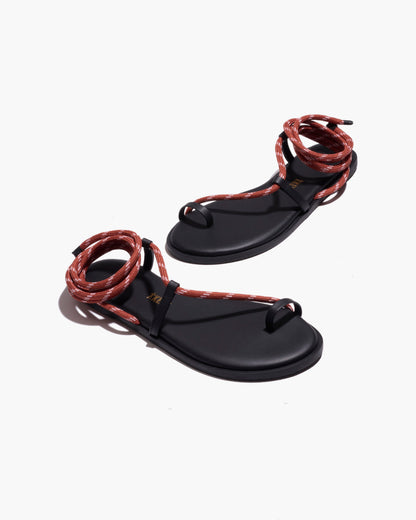 Phoenix Rope Sandals in Clay - TKEES
