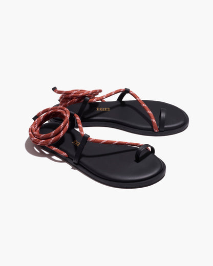 Phoenix Rope Sandals in Clay - TKEES