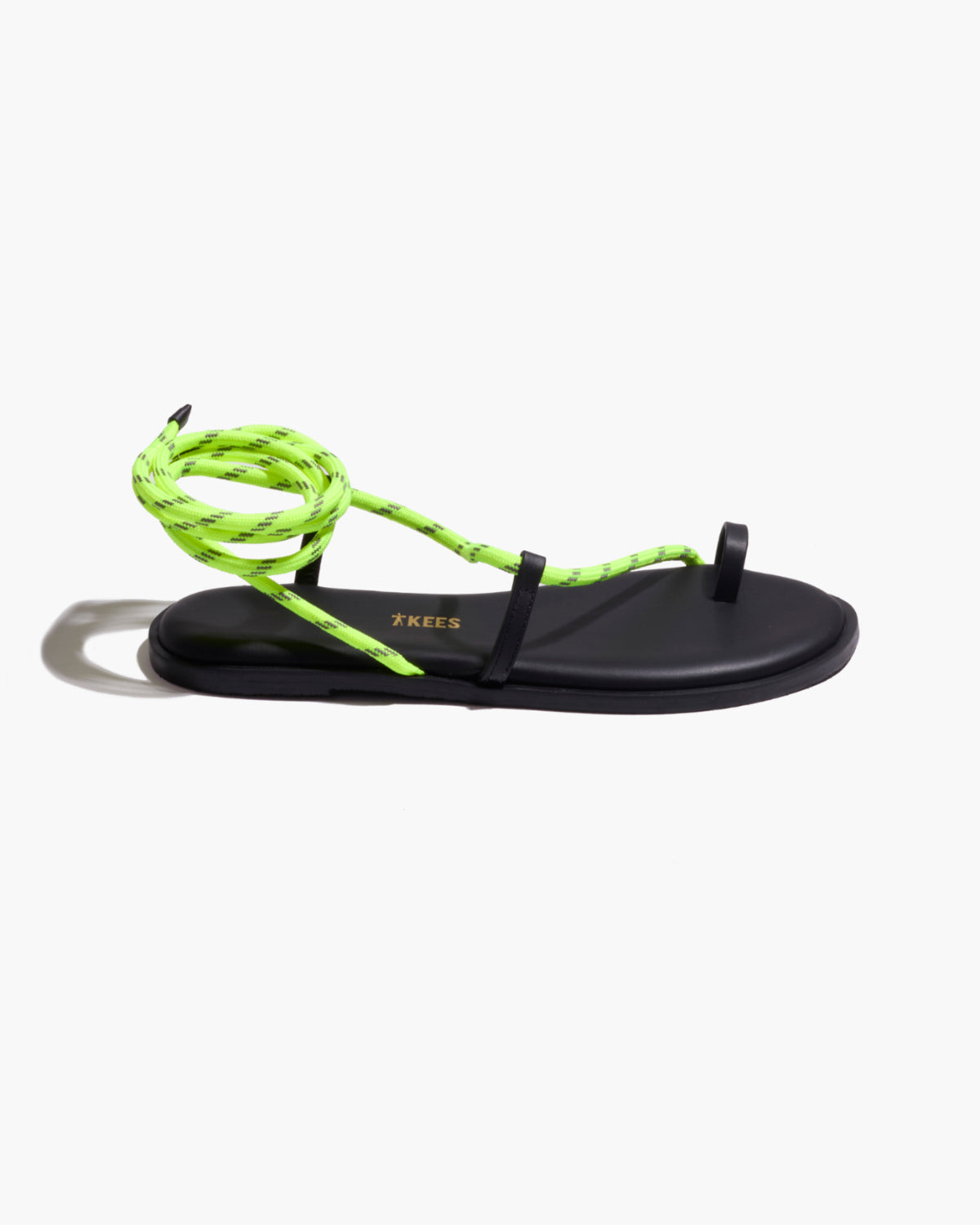 Phoenix Rope Sandals in Neon Yellow - TKEES
