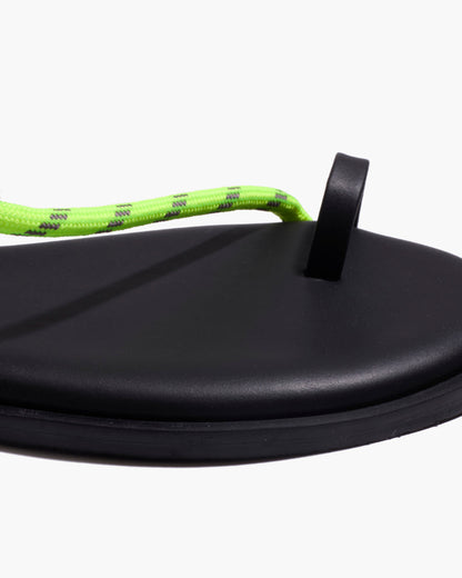 Phoenix Rope Sandals in Neon Yellow - TKEES