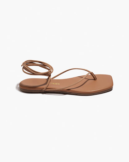 Square Toe Lilu Suede Sandals in Hazelton - TKEES