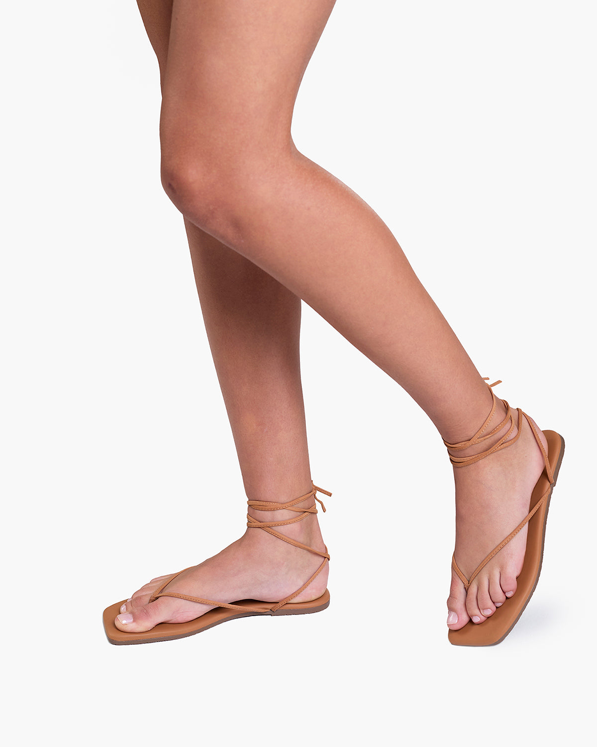Square Toe Lilu Suede Sandals in Hazelton - TKEES