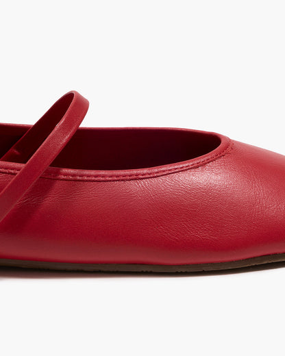 Reese Ballet Flat in Claret - TKEES