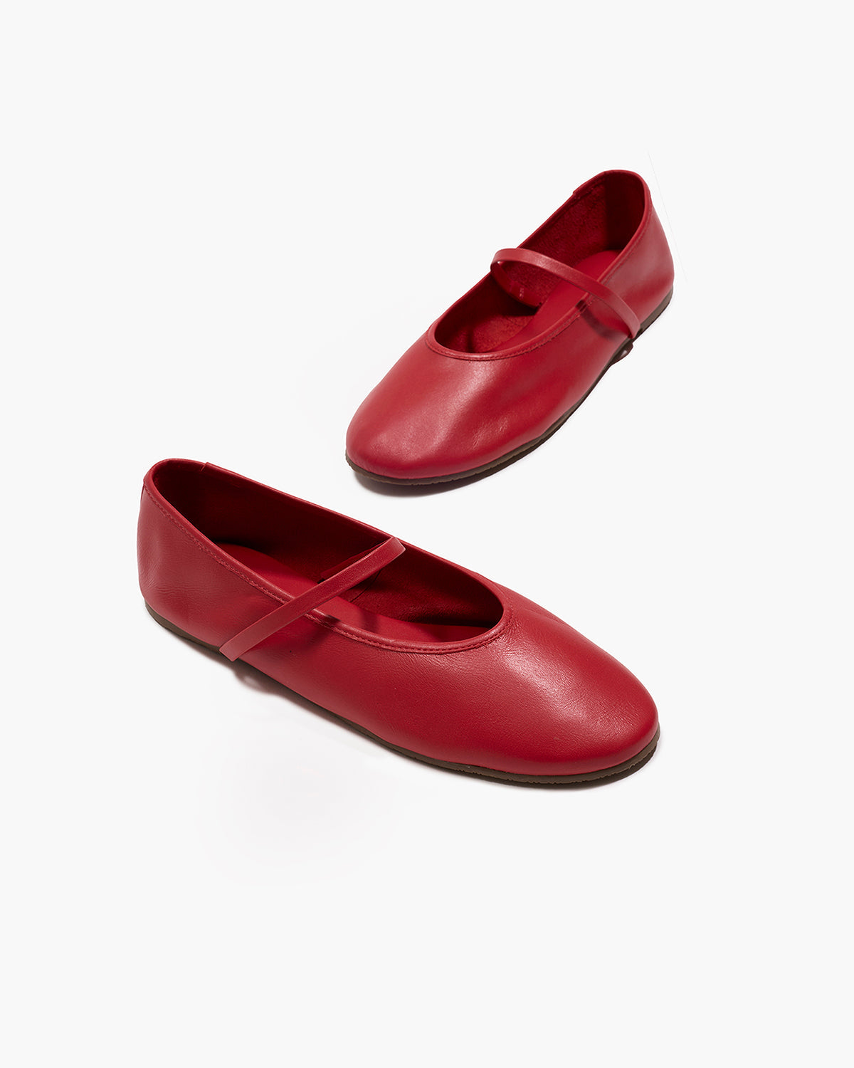 Reese Ballet Flat in Claret - TKEES