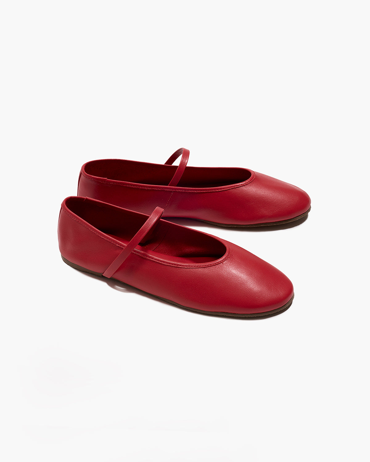 Reese Ballet Flat in Claret - TKEES