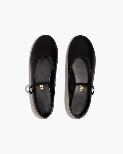 Reese Ballet Flat in Sable - TKEES
