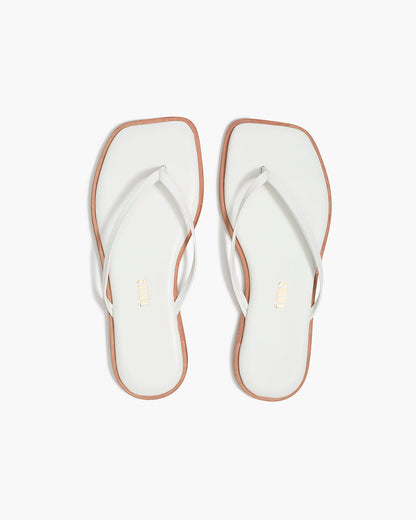 Square Toe Dylan in White  - TKEES