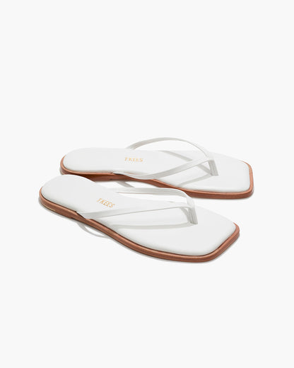 Square Toe Dylan in White  - TKEES
