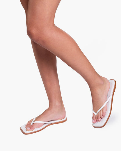 Square Toe Dylan in White  - TKEES