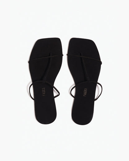 The Chloe – Square Toe Suede Sandal - TKEES