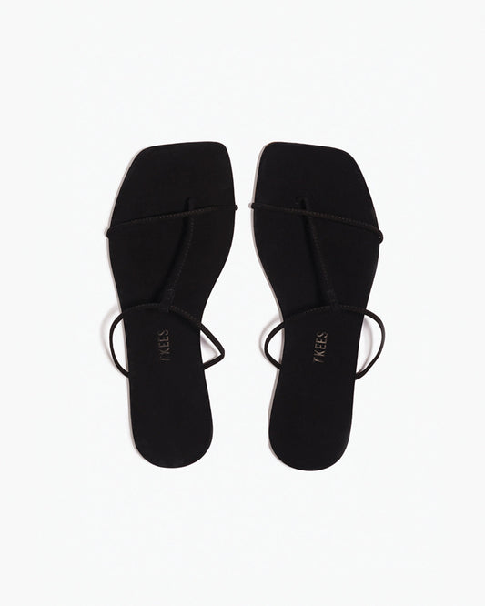 The Chloe – Square Toe Suede Sandal - TKEES