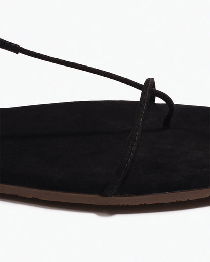 The Chloe – Square Toe Suede Sandal - TKEES