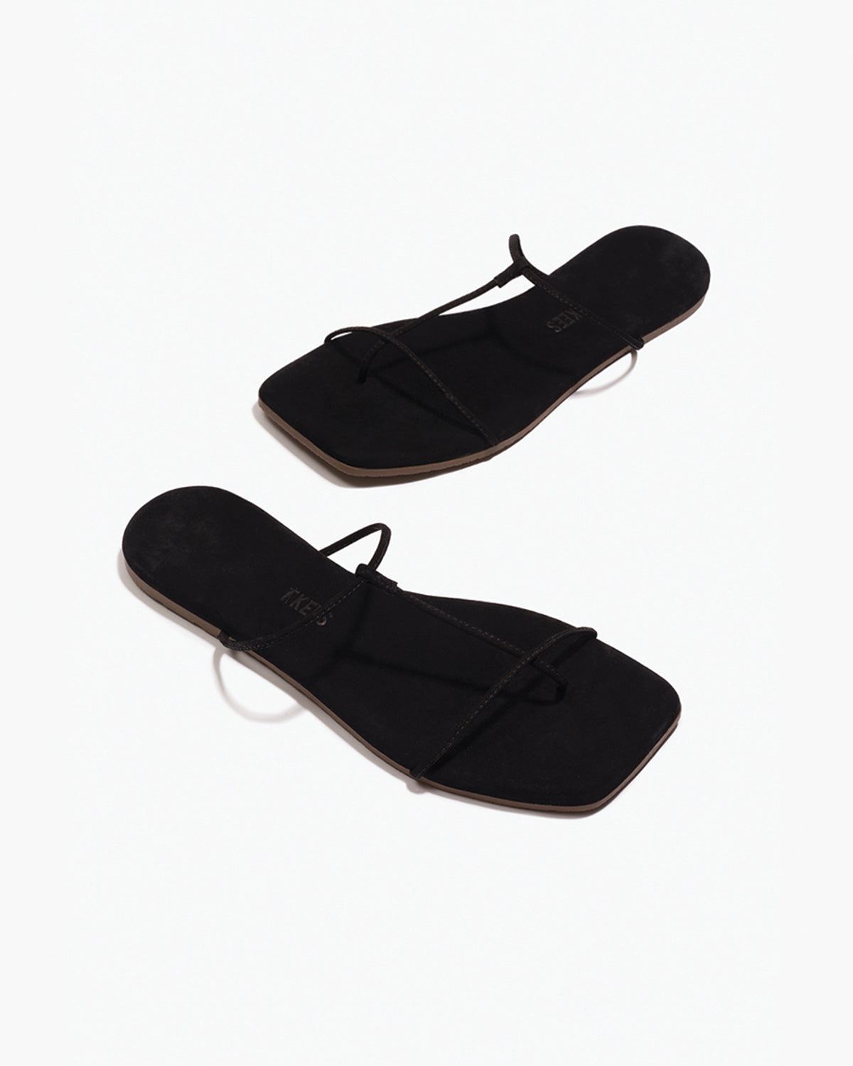 The Chloe – Square Toe Suede Sandal - TKEES