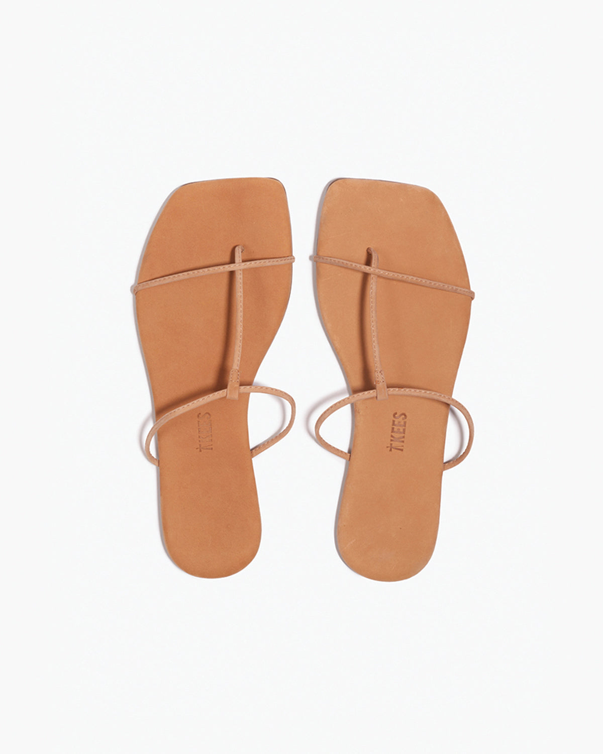 The Chloe – Square Toe Suede Sandal - TKEES