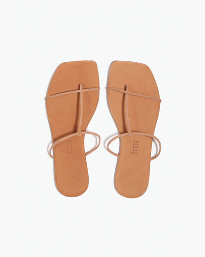 The Chloe – Square Toe Suede Sandal - TKEES