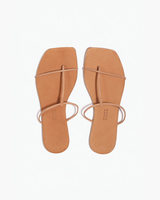 The Chloe – Square Toe Suede Sandal - TKEES