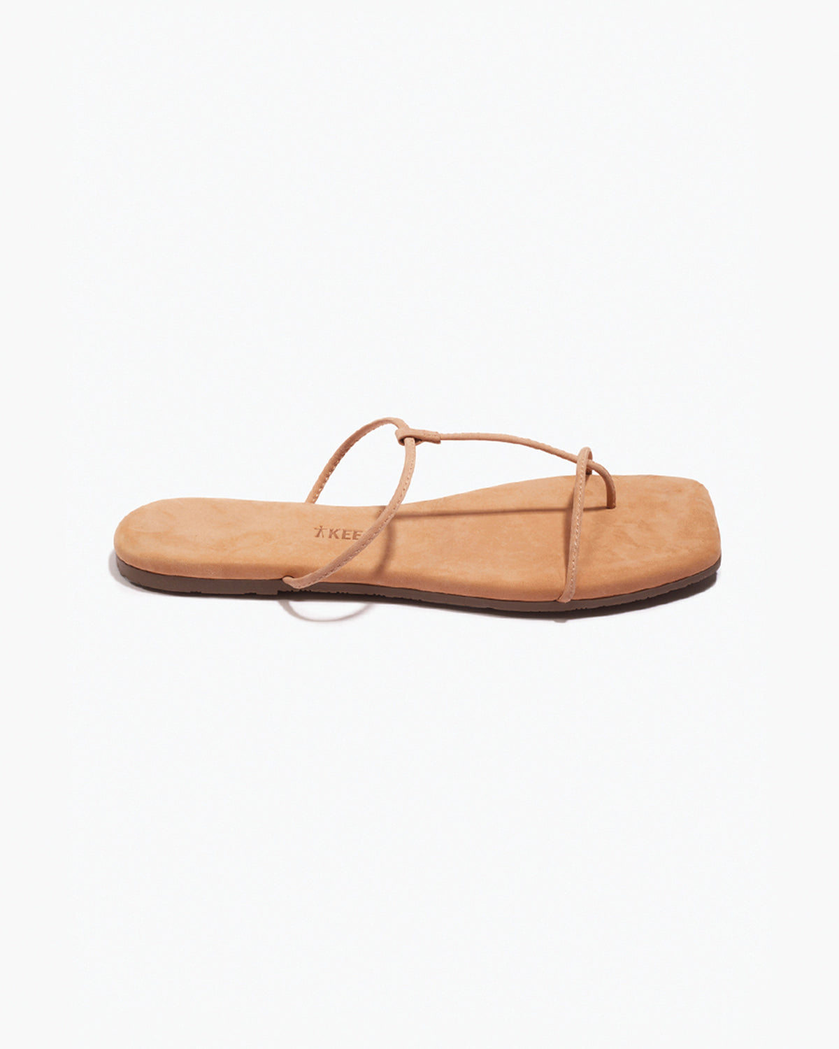 The Chloe – Square Toe Suede Sandal - TKEES