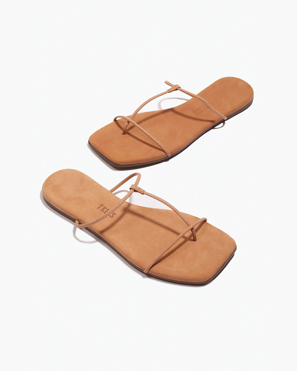 The Chloe – Square Toe Suede Sandal - TKEES
