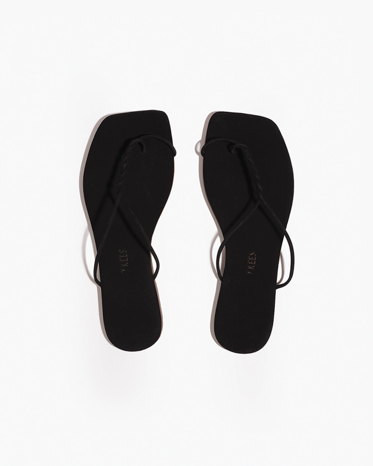 The Simone – Square Toe Suede Thong Sandal - TKEES