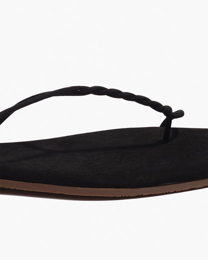 The Simone – Square Toe Suede Thong Sandal - TKEES