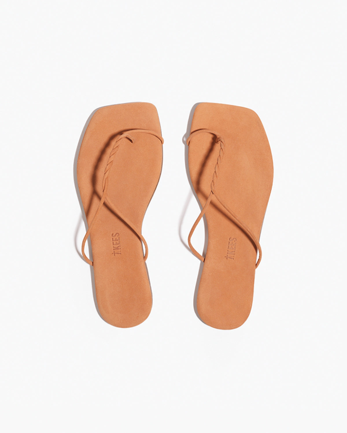 The Simone – Square Toe Suede Thong Sandal - TKEES