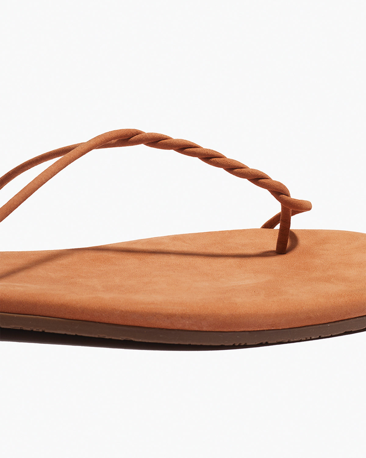 The Simone – Square Toe Suede Thong Sandal - TKEES
