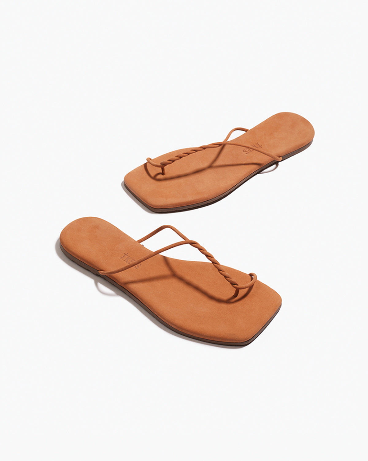 The Simone – Square Toe Suede Thong Sandal - TKEES