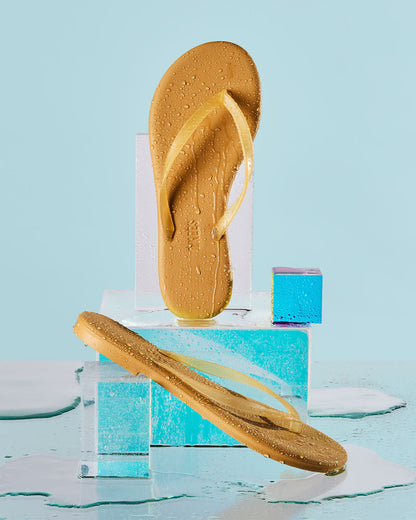 Aqua Sand Flip Flops  - TKEES