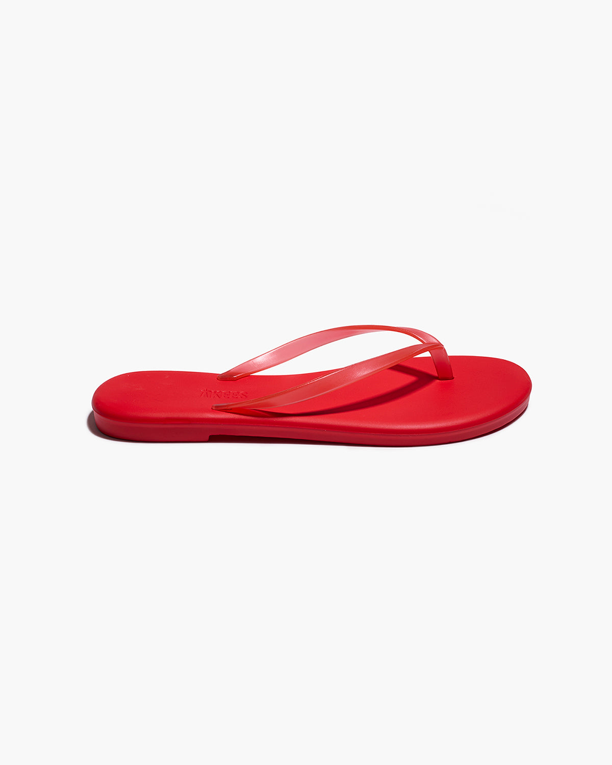 Aqua Sol Red Flip Flops  - TKEES