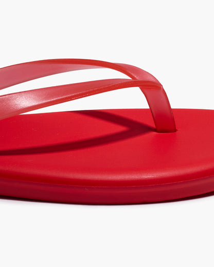 Aqua Sol Red Flip Flops  - TKEES